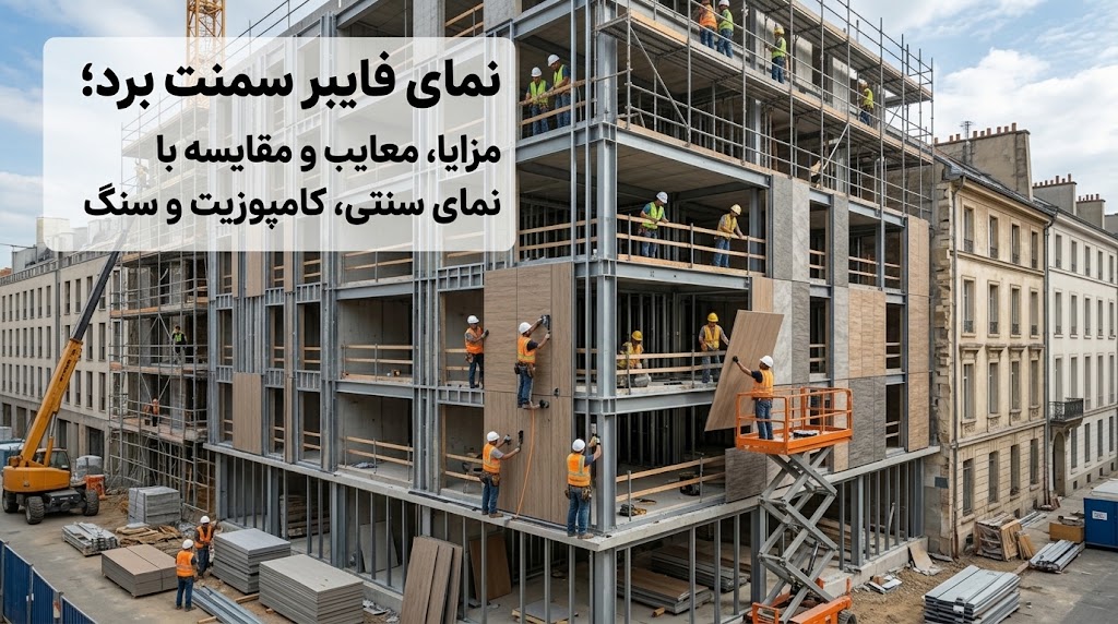 نمای فایبر سمنت برد