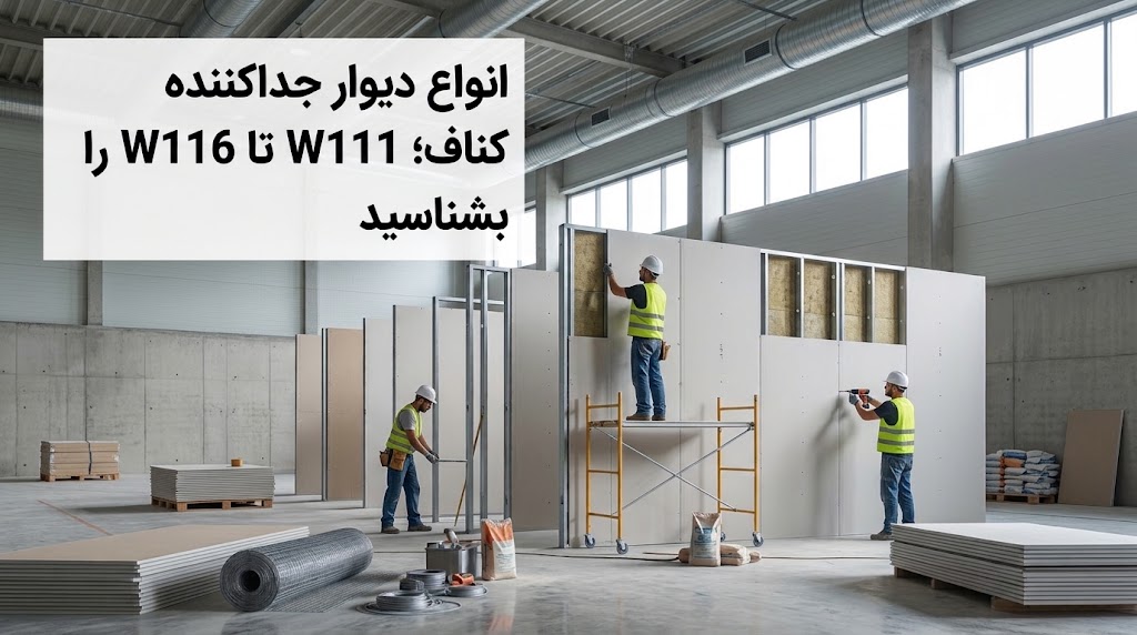 انواع دیوار جداکننده کناف